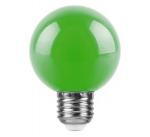 Лампа светодиодная для белт лайта LB-371 (3W) 230V E27 зеленый G60  25907  FERON