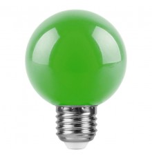 Лампа светодиодная для белт лайта LB-371 (3W) 230V E27 зеленый G60  25907  FERON