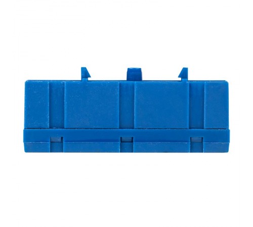 Шина "0" N (6х9мм) 10 отверстий латунь синий изолированный корпус на DIN-рейку EKF PROxima  sn0-63-10-ib  EKF