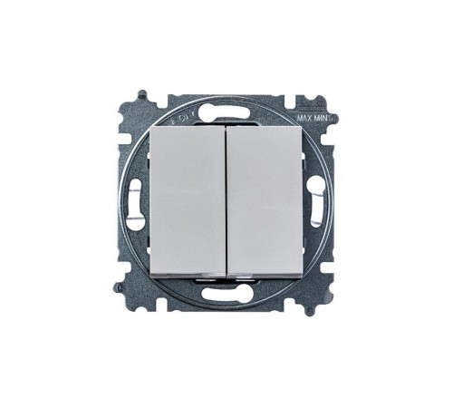 ABB Levit Серый / белый Выключатель 2-кл.  3559H-A05445 16W  2CHH590545A6016  ABB