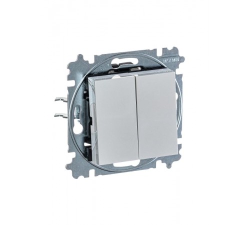 ABB Levit Серый / белый Выключатель 2-кл.  3559H-A05445 16W  2CHH590545A6016  ABB