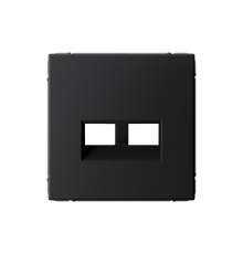 ArtGallery Карбон Накладка двойная для информационных функций типа Keystone  GAL001090  SE