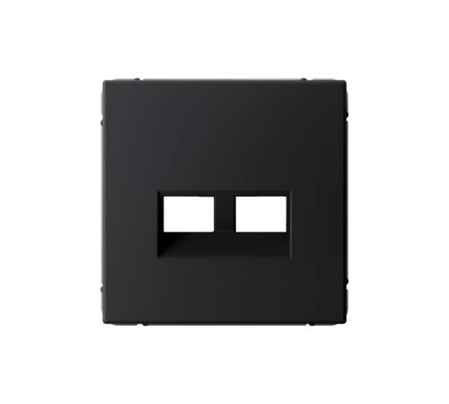 ArtGallery Карбон Накладка двойная для информационных функций типа Keystone  GAL001090  SE