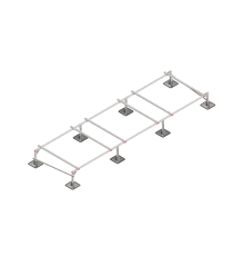 Опорная конструкция для установки оборудования TECHNORAPTOR STEELFOOT 5000х1500  KM-TR-STF-SSEI-5000-1500  КМ - профиль