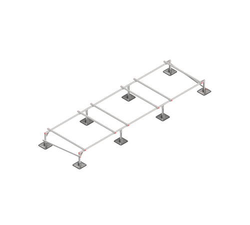 Опорная конструкция для установки оборудования TECHNORAPTOR STEELFOOT 5000х1500 HD  KM-TR-STF-SSEI-5000-1500 HD  КМ - профиль