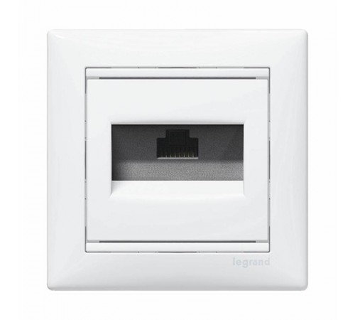 Valena Белый Розетка комп(RJ45) 1-ая 6 кат UTP  774246  Legrand