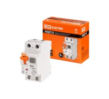 Выключатель автоматический дифференциального тока АВДТ 32 1п+N 25А В 10мА тип A  SQ0202-0201  TDM
