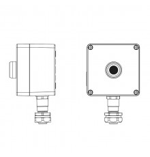 Взрывозащищенный пост управления из алюминия CPE-A-12-(1xP1B(11))-1xKAEPM2MHK-20(C)1Ex d e IIC Т5 Gb / Ex tb IIIC T95°C Db IP66  2201.121.22.120H  D