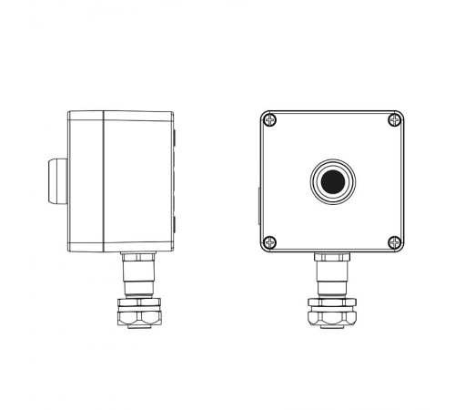 Взрывозащищенный пост управления из алюминия CPE-A-12-(1xP1B(11))-1xKAEPM2MHK-20(C)1Ex d e IIC Т5 Gb / Ex tb IIIC T95°C Db IP66  2201.121.22.120H  D