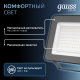 Прожектор светодиодный СДО LED Qplus 100Вт 9000Лм 6500К черный 1/12 IP65  613511100  Gauss