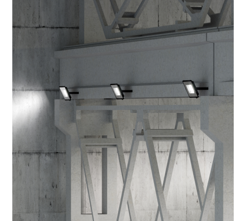 Прожектор светодиодный СДО LED Qplus 100Вт 9000Лм 6500К черный 1/12 IP65  613511100  Gauss