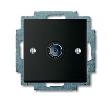 ABB Basic 55 Шато (чёрный) Розетка TV оконечная  1724-0-4313   2CKA001724A4313  ABB