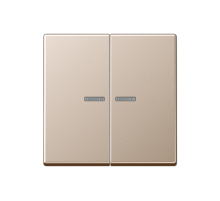 Клавиша для KNX кнопки, 2 группы, с окошком; дюропласт; шампань  A102KO5CH  Jung
