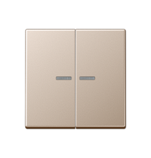 Клавиша для KNX кнопки, 2 группы, с окошком; дюропласт; шампань  A102KO5CH  Jung