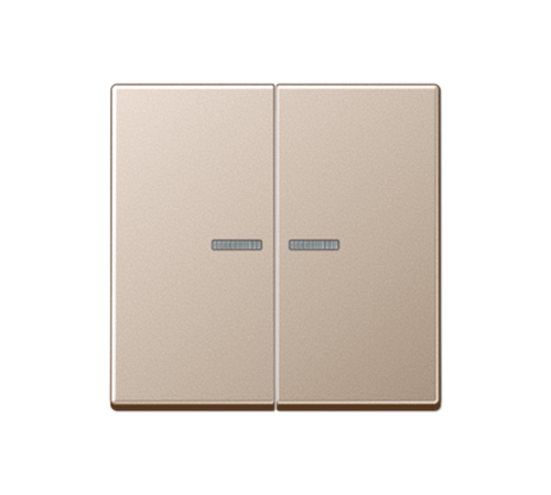 Клавиша для KNX кнопки, 2 группы, с окошком; дюропласт; шампань  A102KO5CH  Jung