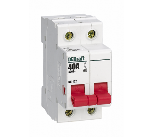 Выключатель нагрузки 2Р 63А ВН-102  17007DEK  DEKraft