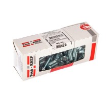 Болт DIN933 8.8 с шестигранной головкой оцинк. М6х20 (80 шт) - коробка с ок. Tech-Kr ( 0,473 кг)  105201  Tech-KREP