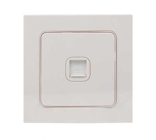 Стокгольм Механизм Розетки RJ-45 1-местной белый PROxima  EYK01-035-10  EKF