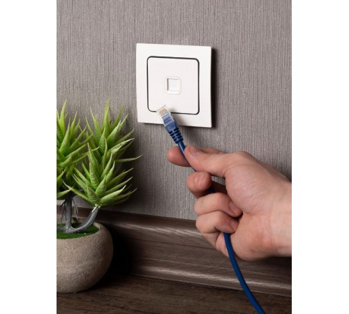 Стокгольм Механизм Розетки RJ-45 1-местной белый PROxima  EYK01-035-10  EKF