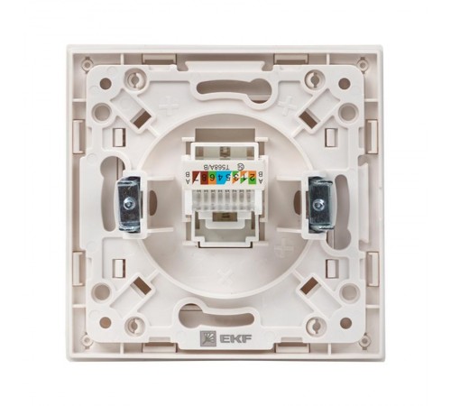 Стокгольм Механизм Розетки RJ-45 1-местной белый PROxima  EYK01-035-10  EKF