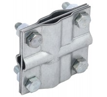 Зажим заземл. крест. пол./прут.-пол./прут. оц. сталь  ZGC13-11-1-16-40  IEK