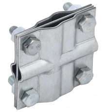 Зажим заземл. крест. пол./прут.-пол./прут. оц. сталь  ZGC13-11-1-16-40  IEK