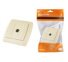 Розетка телевизионная простая (0-2400МГц, "мама") сл. кость "Онега"   SQ1805-0052  TDM