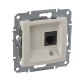 Sedna Бежевый Розетка компьютерная 1-ая RJ45 кат. 5e UTP  SDN4300147  Schneider Electric