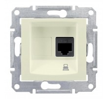 Sedna Бежевый Розетка компьютерная 1-ая RJ45 кат. 5e UTP  SDN4300147  Schneider Electric