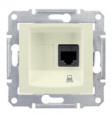 Sedna Бежевый Розетка компьютерная 1-ая RJ45 кат. 5e UTP  SDN4300147  Schneider Electric