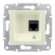 Sedna Бежевый Розетка компьютерная 1-ая RJ45 кат. 5e UTP  SDN4300147  Schneider Electric