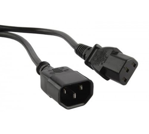 Кабель питания PWC-IEC13-IEC14-5.0-BK монитор-компьютер IEC 320 C13 - IEC 320 C14 (3x1.00), 10A, прямая вилка, 5м, цвет черный  34926  Hyperline