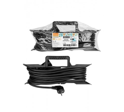 Удлинитель-шнур на рамке силовой народный ПВС 4000 Вт с/з, 10м, штепс. гнездо SQ1307-0316  TDM