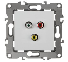 Розетка RCA 12-3113-01  ,  белый   Б0027471  ЭРА