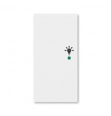 ABB Levit Белый Клавиша 2-ая левая с символом освещения free@home  6220H-A02101 03  2CHH622101A4003  ABB