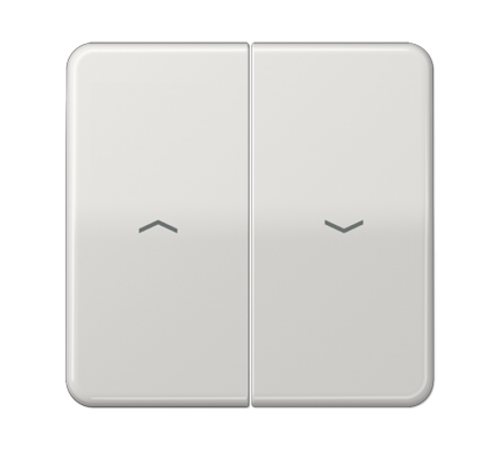 Клавиши для выключателя управления жалюзи 509VU и 539VU; светло-серые  CD595PBFLG  Jung