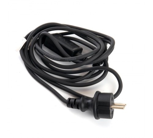 Сетевой шнур для гирлянд 3м, 2*0,5мм2, IP44, черный, DM403  48190  FERON