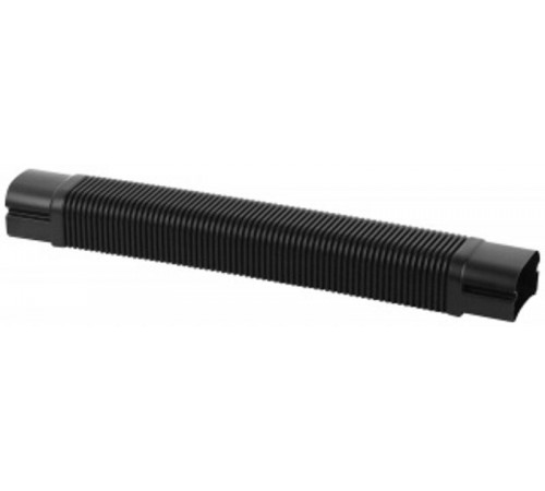 Поворот гибкий гофрированный для РКК-74х55 (черный)  ПГГ-74Х55-Ч  Рувинил