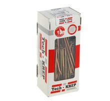 Саморезы универсальные 100х5,0 мм (100 шт) желтые - коробка с окном ( 0,776 кг)  102268  Tech-KREP