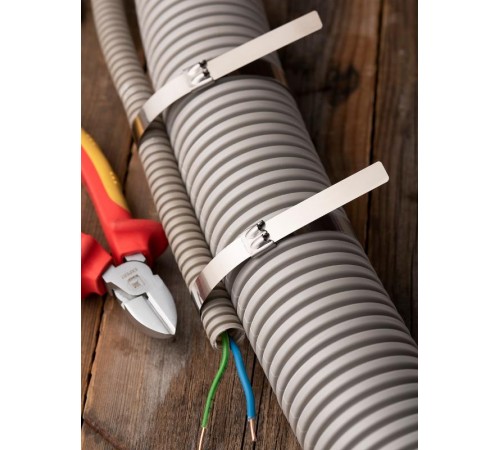Хомут AISI 304 из нержавеющей стали, 12x360 (100 шт.) FlexLock PROximaplc-fl-tss-304-12x360EKF