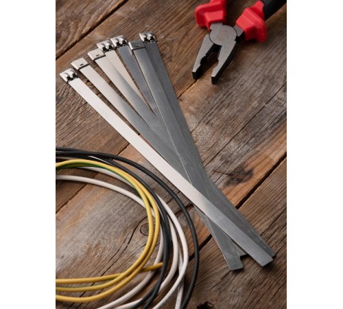 Хомут AISI 316 из нержавеющей стали, 12x290 (100 шт.) FlexLock PROximaplc-fl-tss-316-12x290EKF