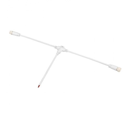 Коннектор питания ARL-MOONLIGHT-SPI/DMX-CON-POWER-T-MID-WIRE-WH (arlight, IP67 Пластик, 3 года)  031466  Arlight