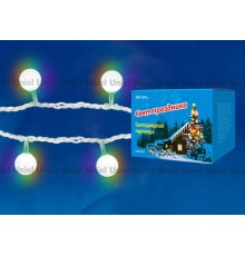 Гирлянда светодиодная  "Радуга"  ULD-S0700-050/DTA RGB IP20 RAINBOW  50 диодов, 7 м, RGB, IP20, шнур прозр.  09581  Uniel