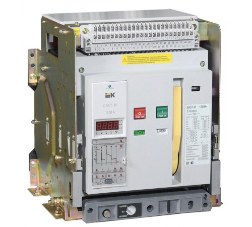 Выкл. авт. ВА07-М комб. расц. выдвиж. 3Р 1250А Icu=80кА   SAB-2000-KRV-3P-1250A-80  IEK