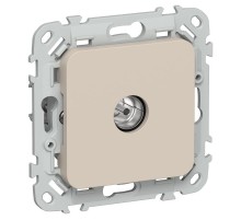 FLITE Розетка TV экран. проходная тип M РТВм-1-1-2-ФлЛ льняной  FI-A13-P-K88  IEK