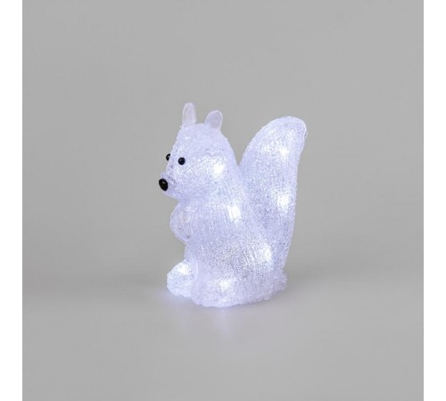 Акриловая светодиодная фигура "Белка" 17,5х12х18 см, 4,5 В, 3 батарейки AAA (не входят в комплект), 12 светодиодов,  513-341  NEON-NIGHT