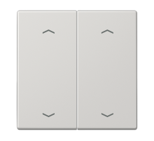 Клавиша для KNX кнопки, 2 группы, с символами "стрелки"; дюропласт; светло-серый  LS102PLG  Jung