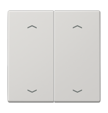 Клавиша для KNX кнопки, 2 группы, с символами "стрелки"; дюропласт; светло-серый  LS102PLG  Jung