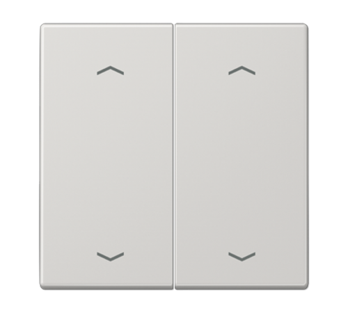 Клавиша для KNX кнопки, 2 группы, с символами "стрелки"; дюропласт; светло-серый  LS102PLG  Jung