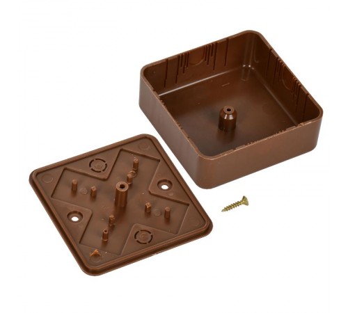 Коробка распределительная КМ для о/п 75х75х28мм дуб  UKO10-075-075-028-K24-E  IEK